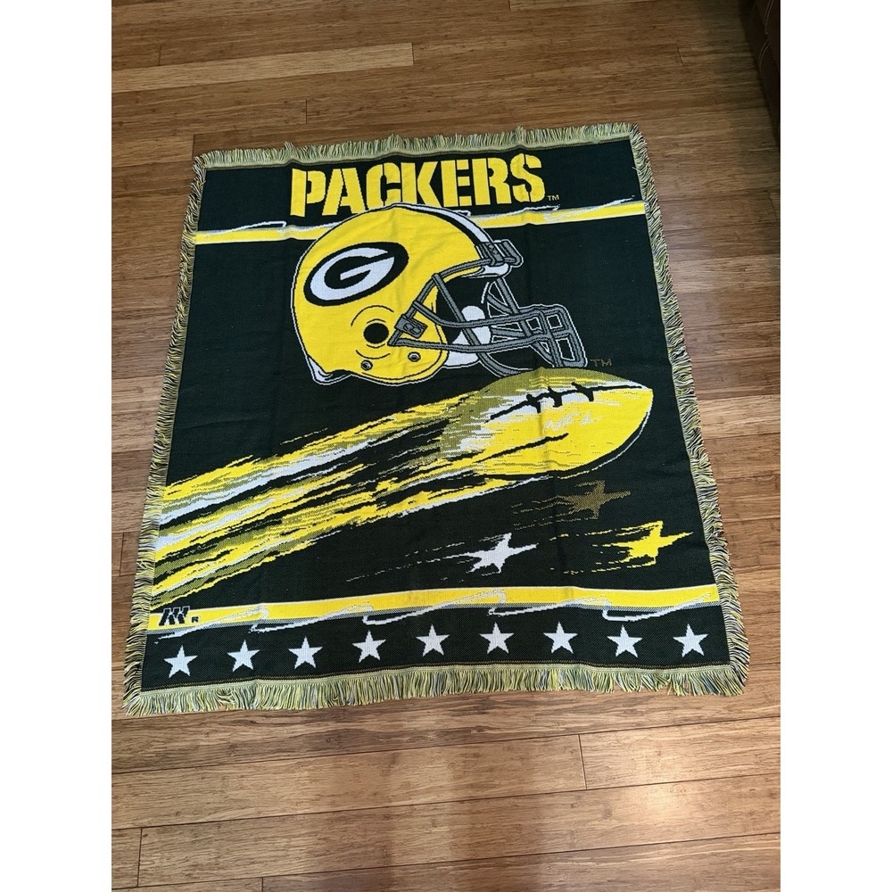 Green Bay Packers NFL Football Tapestry Throw Blanket Northwest Company 48x58"